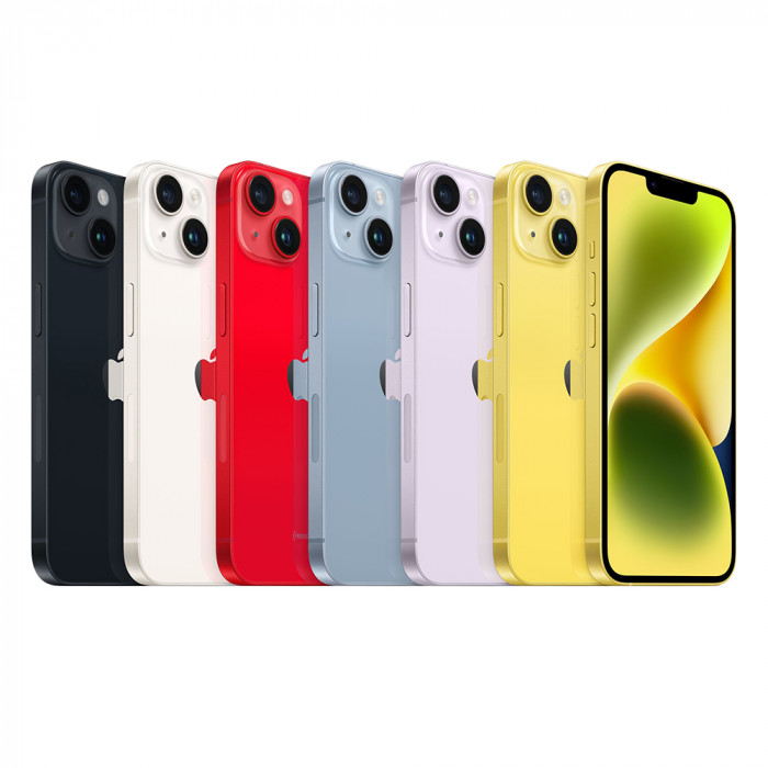 Смартфон Apple iPhone 14 128GB, Yellow (SIM+eSIM) (без RuStore)