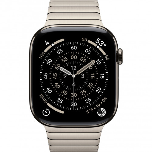 Apple Watch 11 46mm, Natural Titanium, Link Bracelet