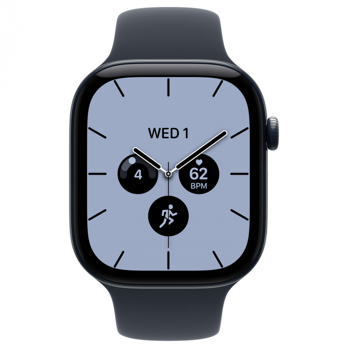 Apple Watch 12 46mm, Night Blue Ceramic, Navy Blue Sport Band, S/M