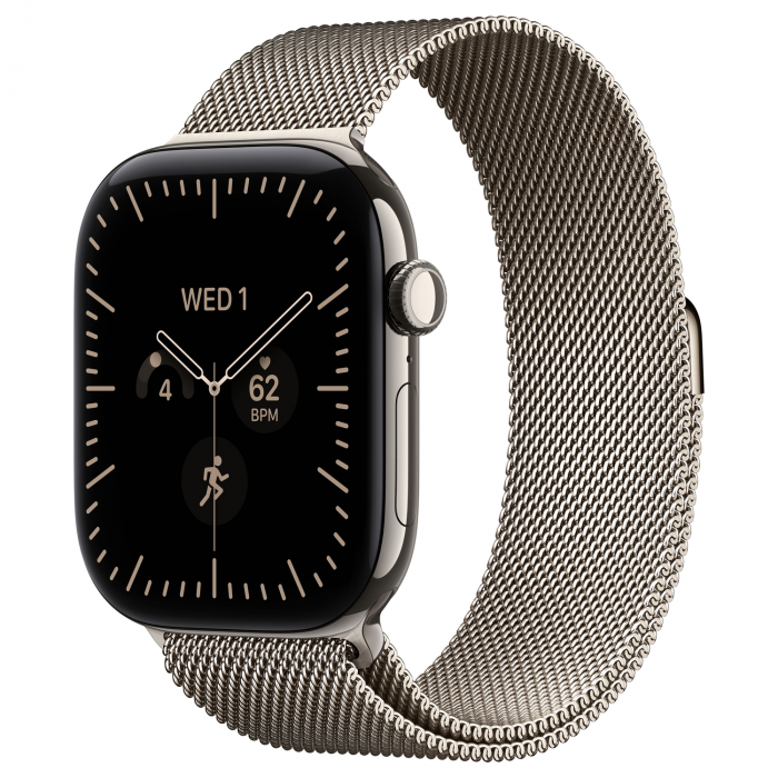 Apple Watch 12 42mm, Natural Titanium, Milanese Loop