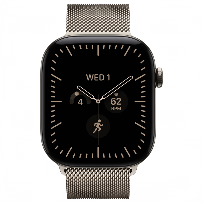 Apple Watch 12 42mm, Natural Titanium, Milanese Loop