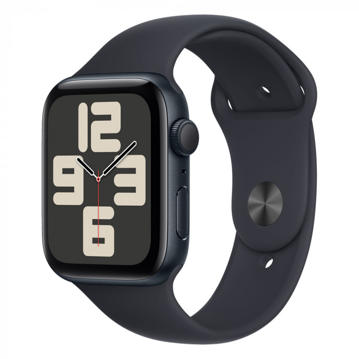 Apple Watch SE 44mm, Midnight, Ремешок Midnight Sport Band, размер S/M