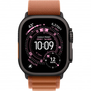Apple Watch Ultra 3 49mm, Black Titanium, Alpine Loop Terra Cotta, L