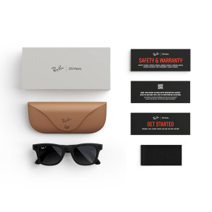Умные очки Ray-Ban Meta Wayfarer (Gen 1) S53, Matte Black/Polarized Gradient Graphite (RW4008)