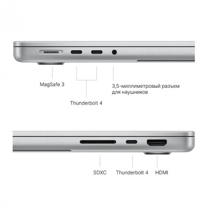 Ноутбук Apple MacBook Pro 14'' (2024) M4 Max 36/1TB, Silver (MX2G3)