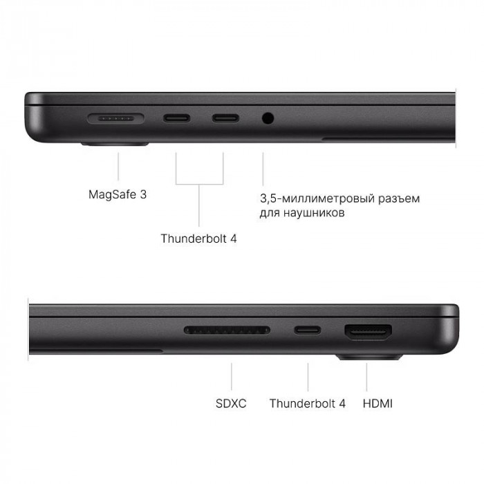 Ноутбук Apple MacBook Pro 14'' (2024) M4 Pro 24/1TB, Space Black (MX2J3)