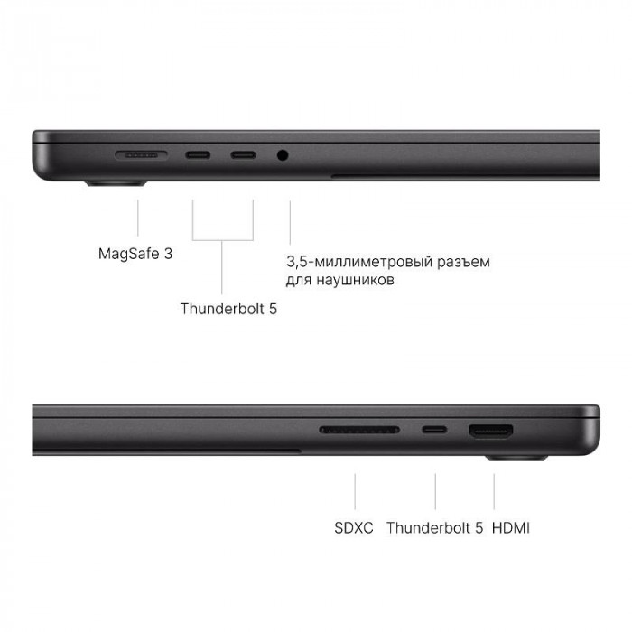 Ноутбук Apple MacBook Pro 16'' (2024) M4 Max 36/1TB, Space Black (MX303)