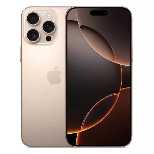 Смартфон Apple iPhone 16 Pro 128GB, Desert Titanium, Dual SIM