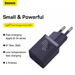 СЗУ Baseus GaN 30W, темно-фиолетовый