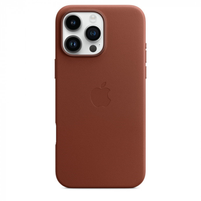Чехол кожаный Leather Case MagSafe для iPhone 16 Pro Max, Umber