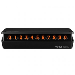 Парковочная визитка Tita Temporary Parking Card, черный