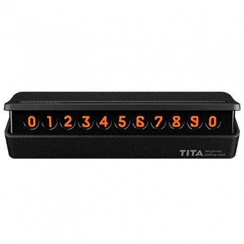 Парковочная визитка Tita Temporary Parking Card, черный