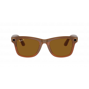 Умные очки Ray-Ban Meta Wayfever RW4008 S53,Shiny Caramel/Polar Brown