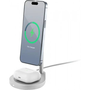 Зарядная станция uBear Stage Pro 2в1, серебристый