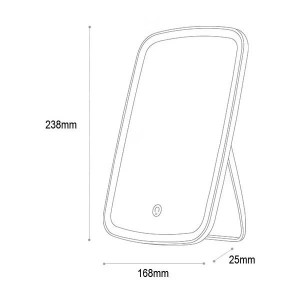 Зеркало для макияжа Xiaomi Jordan Judy LED Makeup Mirror,белый