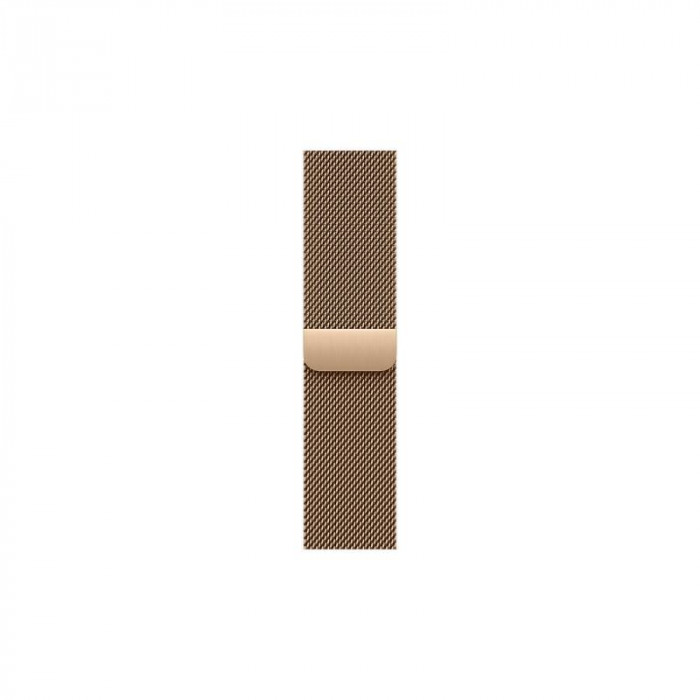 Apple Watch 10 42mm, Titanium Gold, Ремешок Gold Milanese Loop