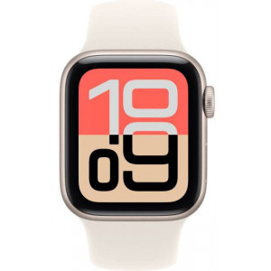 Apple Watch SE 3 (2025) 40mm, Starlight, Ремешок Starlight Sport Band, размер S/M