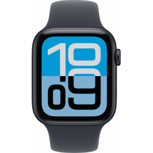 Apple Watch SE 3 (2025) 44mm, Midnight, Ремешок Midnight Sport Band, размер S/M