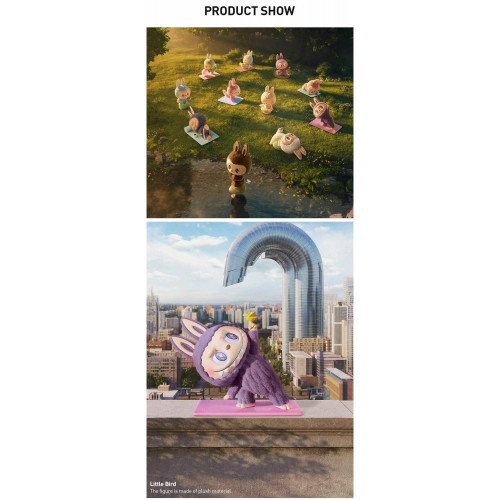 Брелок LABUBU The Monsters Lazy Yoga, 1шт