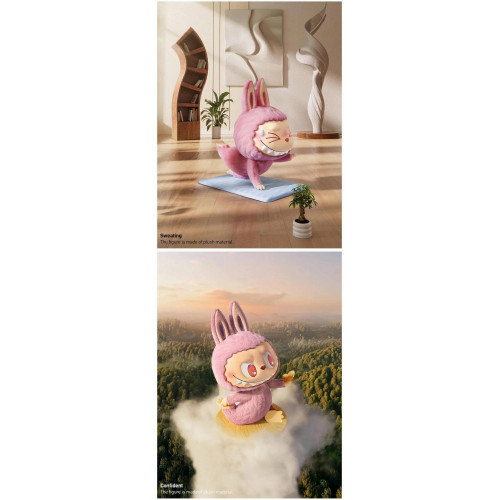 Брелок LABUBU The Monsters Lazy Yoga, 1шт