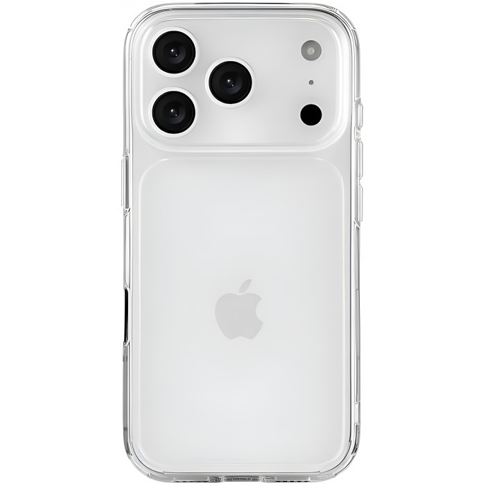 Чехол силиконовый uBear Real для iPhone 17 Pro, прозрачный