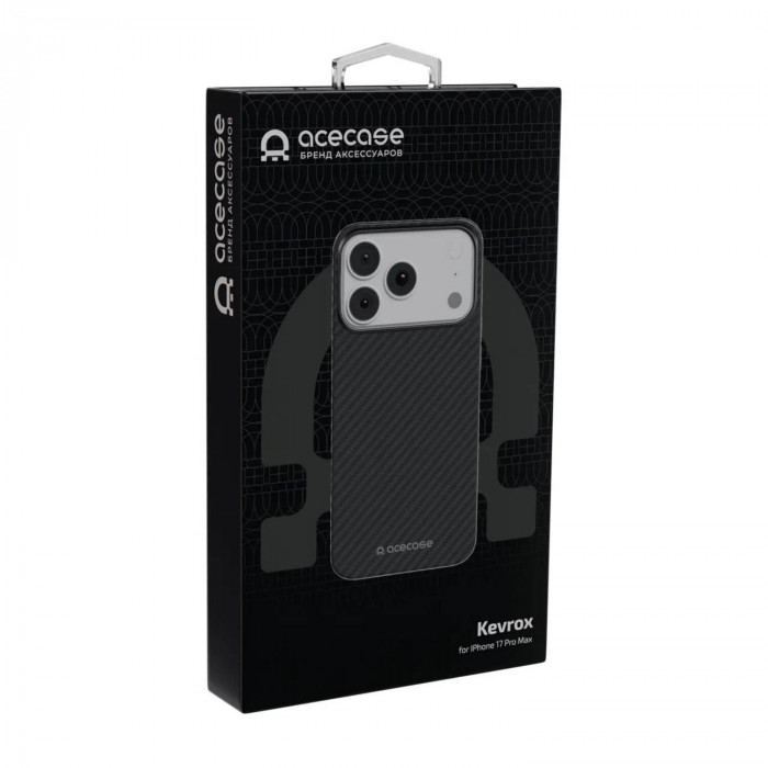 Чехол AceCase Kevrox для iPhone 17 Pro, Black