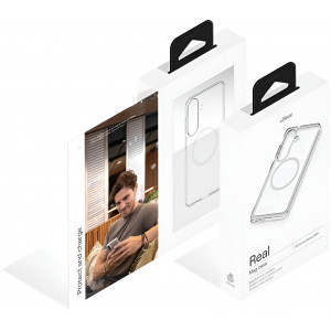 Чехол uBear Real Mag Case для Samsung S26 Plus, прозрачный
