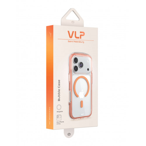Чехол VLP Bubble Case для iPhone 17 Pro, оранжевый