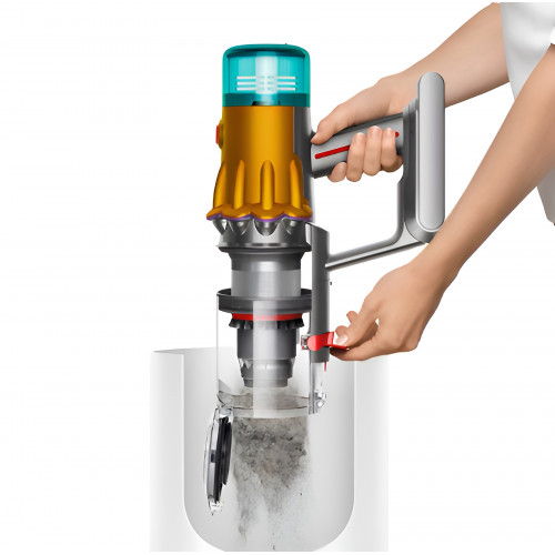 Пылесос беспроводной Dyson V12s Detect Slim Submarine Complete, Yellow/Nickel
