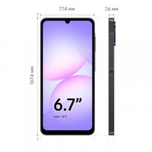 Смартфон Samsung Galaxy A07 4/128GB, Black