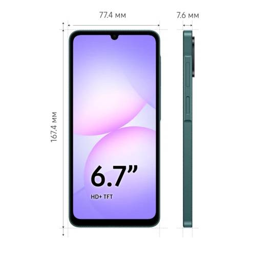 Смартфон Samsung Galaxy A07 4/64GB, Green