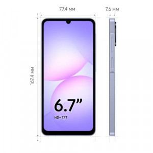 Смартфон Samsung Galaxy A07 4/64GB, Light Violet