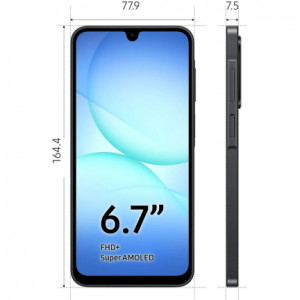Смартфон Samsung Galaxy A17 4/128GB, Black