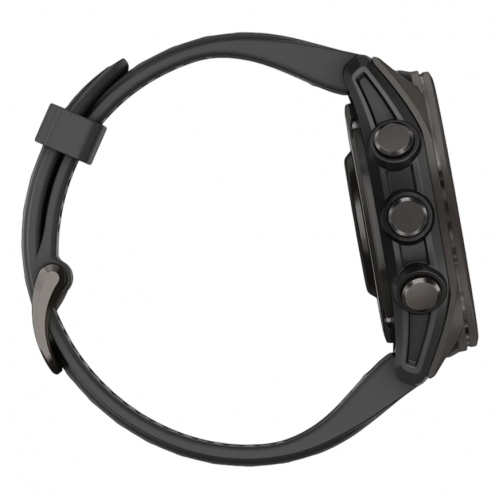Умные часы Garmin Fenix 8 43mm, Черный, Ремешок серый