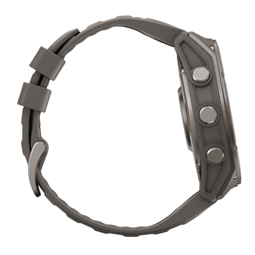 Умные часы Garmin Fenix 9 47mm, Титановый, Ремешок пепельно-серый