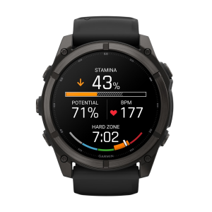 Умные часы Garmin Fenix 9 47mm, Угольно-серый, Ремешок черный