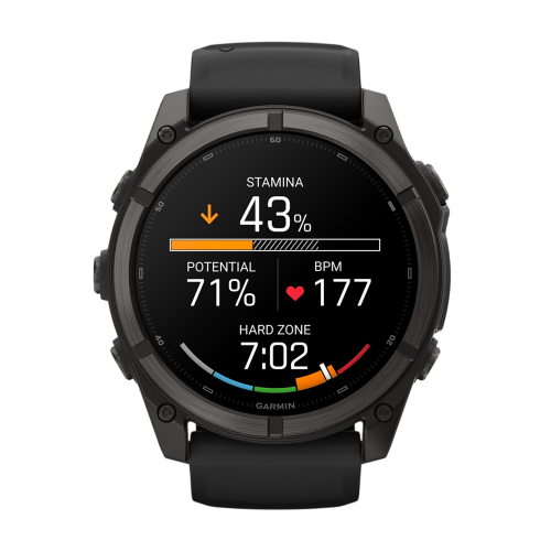 Умные часы Garmin Fenix 9 47mm, Угольно-серый, Ремешок черный