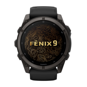 Умные часы Garmin Fenix 9 47mm, Угольно-серый, Ремешок черный