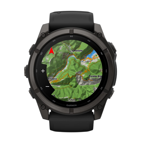 Умные часы Garmin Fenix 9 47mm, Угольно-серый, Ремешок черный