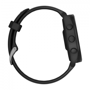 Умные часы Garmin Forerunner 165 Music Amoled, Черный, Ремешок черно-серый