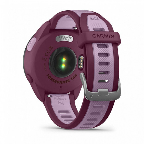 Умные часы Garmin Forerunner 165 Music Amoled, Лиловый, Ремешок розово-фиолетовый