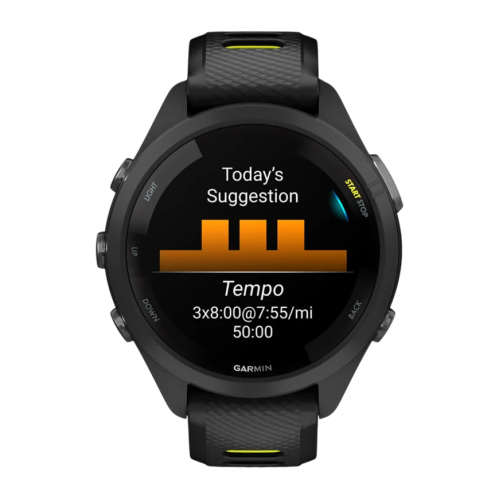 Умные часы Garmin Forerunner 265s, Черный, Ремешок черный
