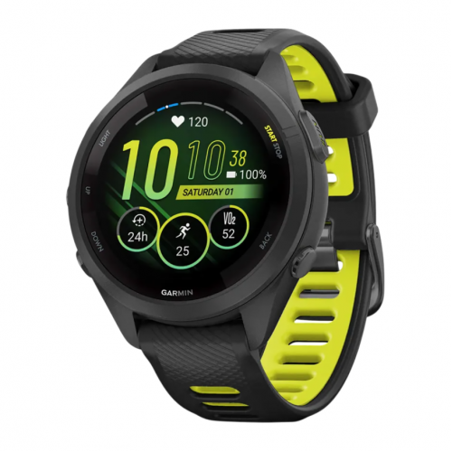 Умные часы Garmin Forerunner 265s, Черный, Ремешок черный