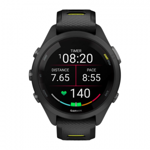 Умные часы Garmin Forerunner 265s, Черный, Ремешок черный