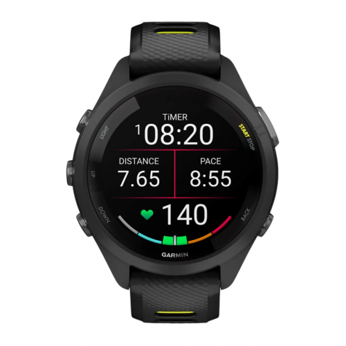 Умные часы Garmin Forerunner 265s, Черный, Ремешок черный