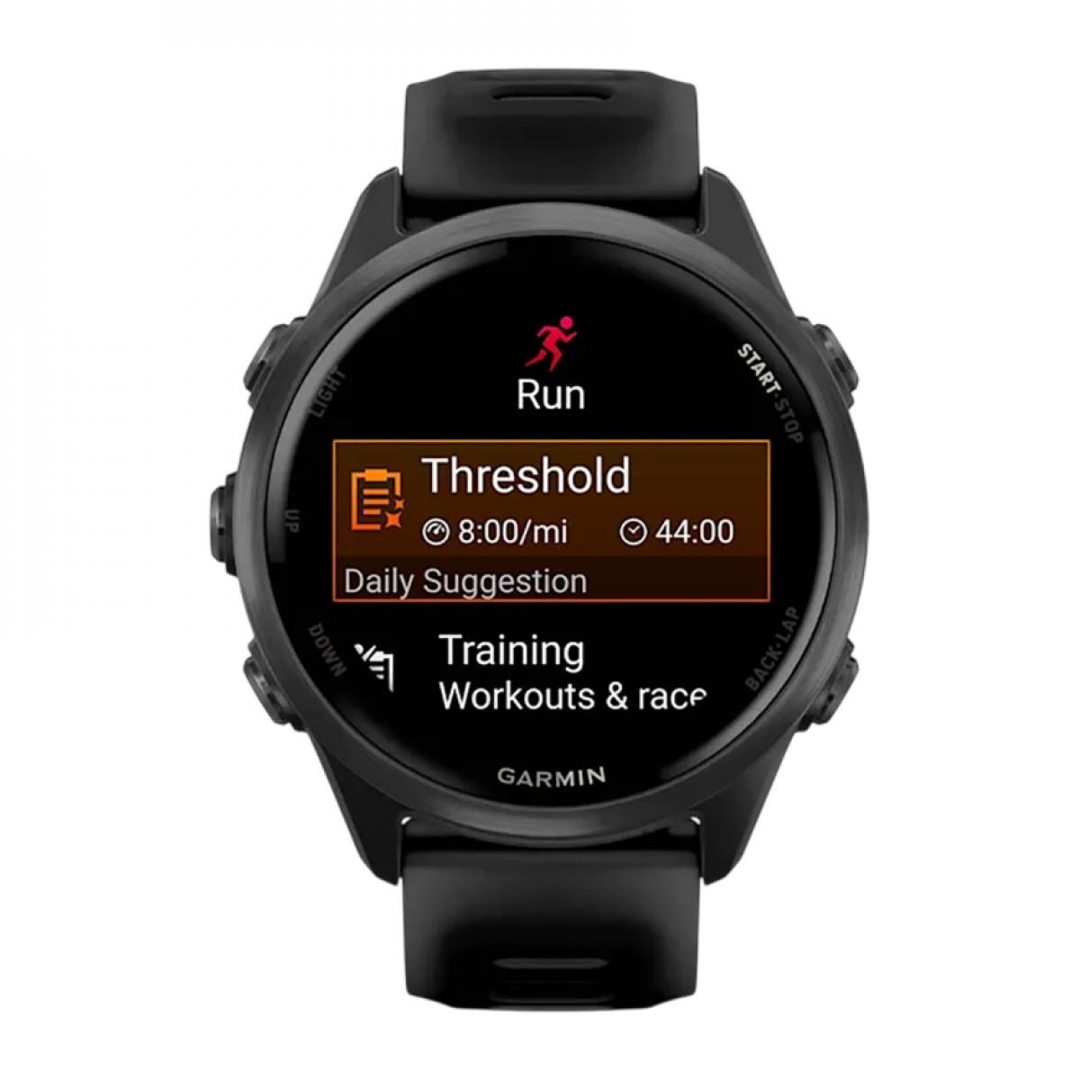 Умные часы Garmin Forerunner 570 42mm, Серый, Ремешок черный