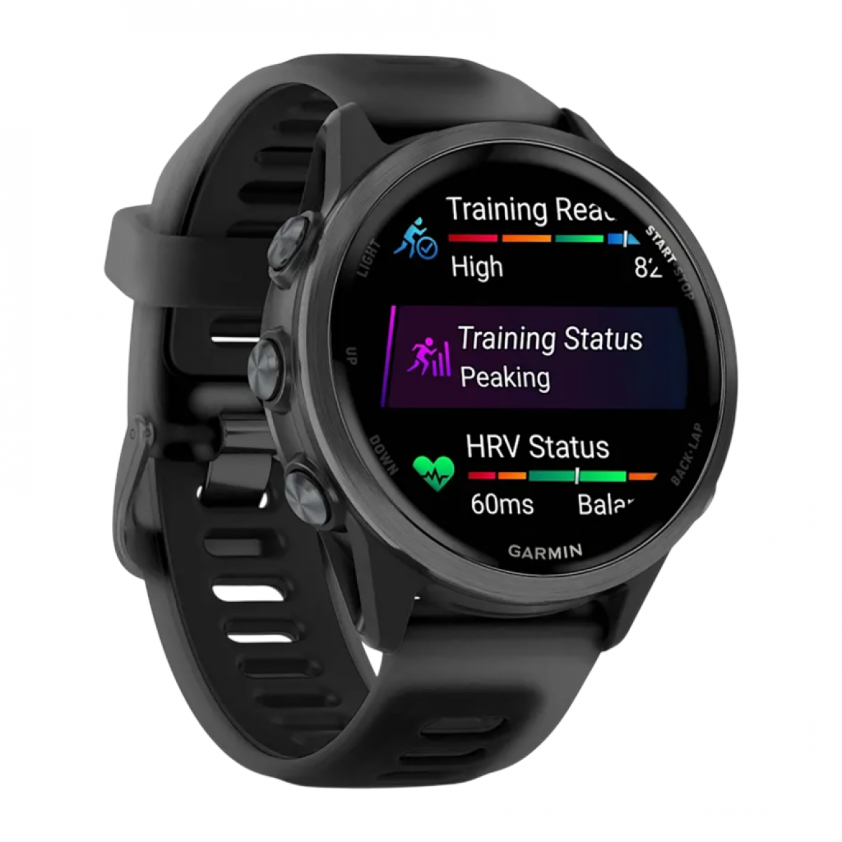 Умные часы Garmin Forerunner 570 42mm, Серый, Ремешок черный