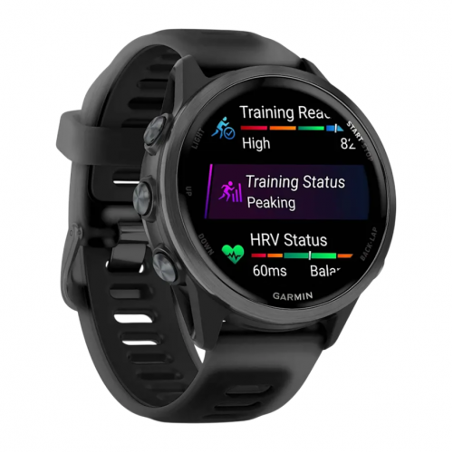 Умные часы Garmin Forerunner 570 42mm, Серый, Ремешок черный