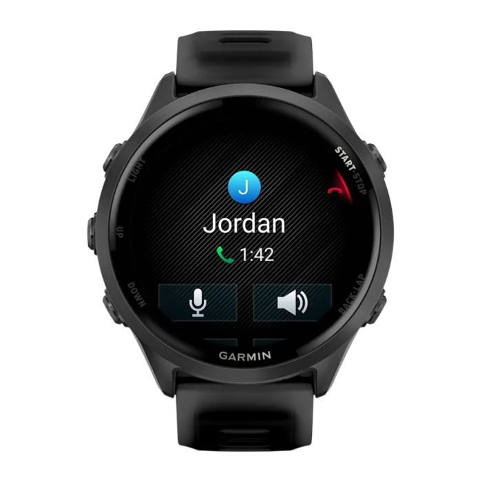 Умные часы Garmin Forerunner 570 47mm, Серый, Ремешок черный