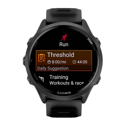Умные часы Garmin Forerunner 570 47mm, Серый, Ремешок черный